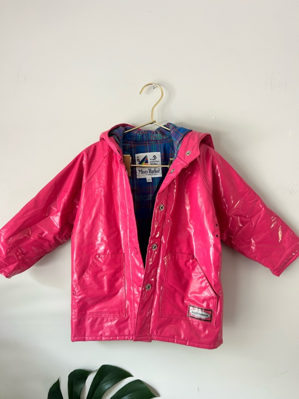 Misty Harbor Girls' Hot Pink Hooded Raincoat